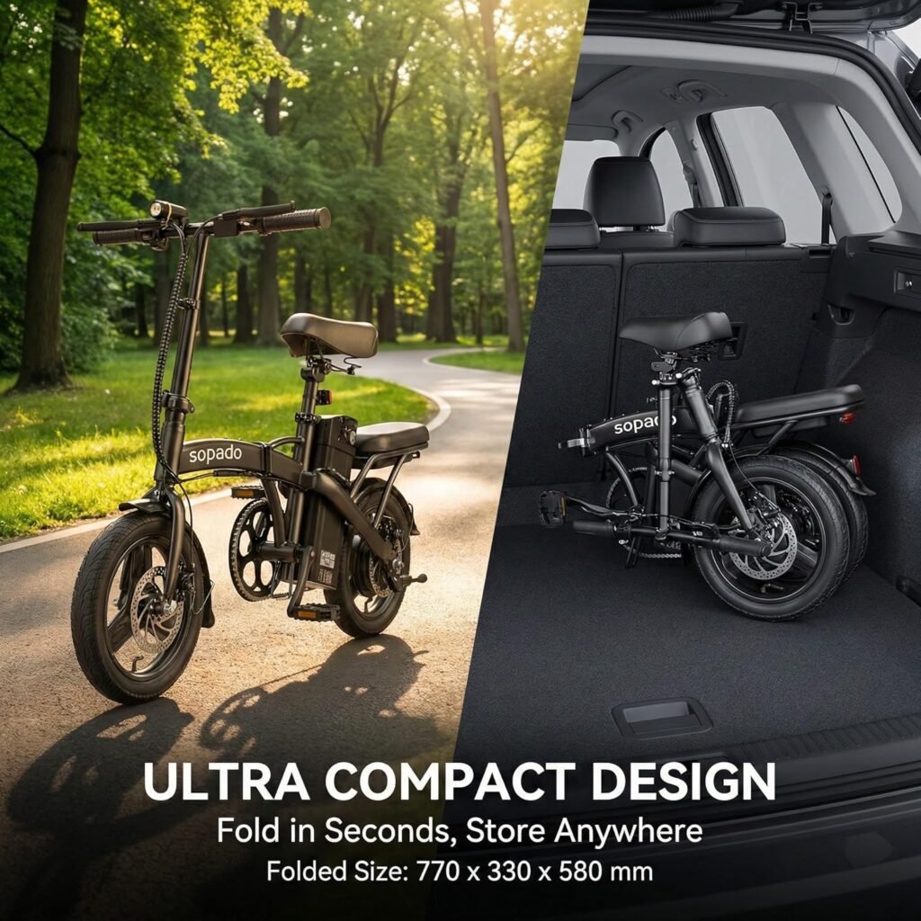 Sepado Folding Mini Ebike for Riding Commute